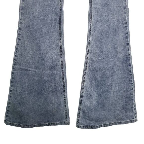 Listicle High Rise Flare Denim Jeggings Y2K Size Large - Picture 5 of 9